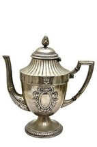 Splendid Quality Antique Late 19C WMF Antler-Marked Neo-Classic Tea Pot H 10&quot; - $178.48