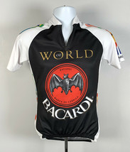 World of Bacardi Rum Bat Logo Bicycle Bike Jersey Mens Medium Colorful - £26.07 GBP