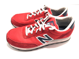NB ML501RN New Balance Classic Retro Jogger Red Navy Suede Men&#39;s Size 10.5 D - £45.53 GBP