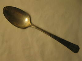 Oneida Community 1941 Clarion Pattern 8&quot; Silver Plated Serving Spoon #2 - £7.05 GBP