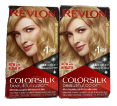 Revlon Color Silk Beautiful Color  75 Warm Golden Blonde Hair Color Dye 2 Boxes - $24.74