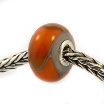 Authentic Trollbeads Glass 61307 Orange Armadillo RETIRED - £11.93 GBP