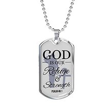 Express Your Love Gifts God is Always Ready to Help Bible Verse Gift Psalm Neckl - £54.91 GBP