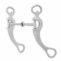 Metalab Western Horse Bit 5&quot; Snaffle Mouth w/ Polished Aluminum 8.25&quot; Shanks - £22.55 GBP