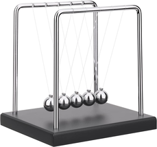 Newtons Cradle Balance Balls Science Physics Gadget Desktop Decoration Kinetic M - £21.95 GBP