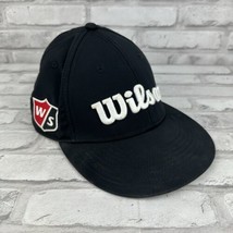 Wilson Golf Pro Tour Adjustable Hat Cap Black Pre-Owned - £11.43 GBP