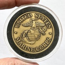 US Marine Corps Transportation Support Battalion Challenge Coin In Plastic Case - £15.69 GBP