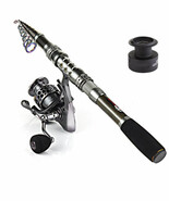Sougayilang Spinning Fishing Rod and Reel Combos Portable Telescopic Fis... - $165.53