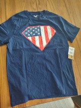 Bronze Eagle Large American Flag Shirt - £12.16 GBP