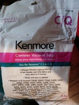 Kenmore 50104 C/Q &amp; Panasonic C-5 &amp; C-18 Canister Vacuum Bags  (8 Pack) 2050104 - £9.26 GBP