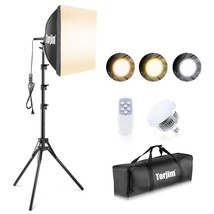 Softbox Photography Lighting Kit, 16&#39;&#39; X 16&#39;&#39; Professional Softbox Light... - $87.39