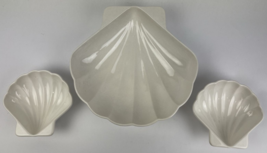 Pfaltzgraff Yorktowne #243 Large SHELL SERVER Food Bowl w 2 x #242 Shell... - $49.49