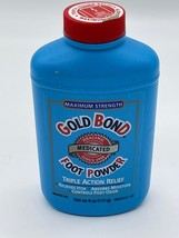 Gold Bond Foot Powder Medicated Maximum Strength Triple Action Relief 4 Oz Talc - £11.12 GBP