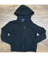 Polo Ralph Lauren Sweatshirt Youth Boys Small (8) Black Full Zip Hooded ... - $371.08 MXN