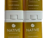 4X Native Limited Sugar Cookie Deodorant Mini Travel Size .35 Oz. Each - $19.95