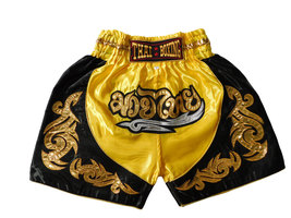 S KIDS Muay Thai Boxing Shorts Pants MMA Kickboxing unisex yellow Sport MUAY44 - £14.38 GBP