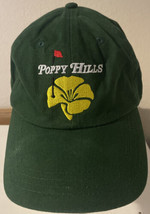 Poppy Hills Poppy Masters 2018 Hat Green Strapback Embroidered Pebble Be... - £14.84 GBP