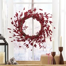 Geddes 23.5&quot; Mixed Berry Artificial Wreath, Red - $64.75