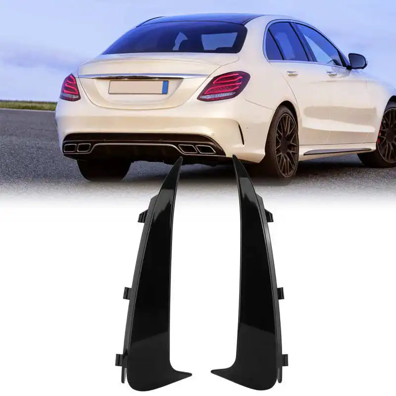 Rear Bumper Side Vent Canard Cover Trim Replacement for C-Class W205 Sedan S20 - £23.13 GBP