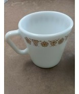 Pyrex Butterfly Gold Coffee Mugs D Handle, Corning NY USA EUC - $4.99