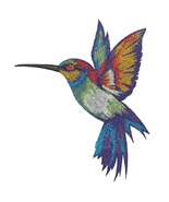 Colibri Hummingbird. Machine Embroidery Design, Instant Download - $6.50 CAD