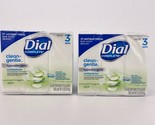 Dial Complete Clean Gentle Aloe Bar Soap Hypoallergenic Antibacterial Dy... - £19.17 GBP