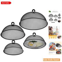 Versatile Black Food Cover Set - 4 Sizes to Protect Your Outdoor Cuisine - $70.24