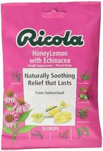 Ricola Cough Drops - Honey Lemon with Echinacea - 19 Ct - £7.49 GBP