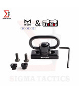 Keymod &amp; M-Lok Quick Release Sling Mount Push Button QD Sling Swivel Ada... - $9.89