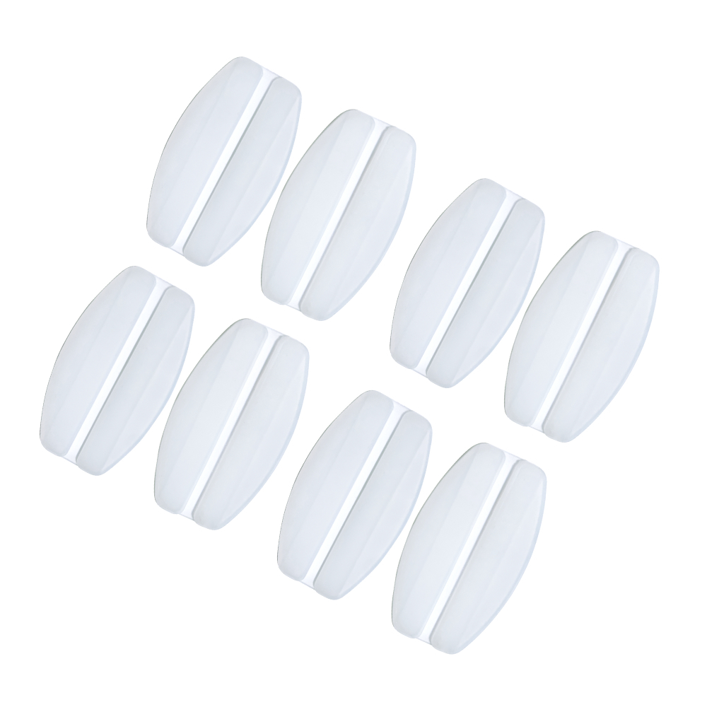 More of Me to Love No-Slip Bra Strap Holder 4-Pack (8 Units), White, Silicone