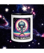 &quot;Retro Alien Disco Mug - &#39;I Will Survive&#39; Alien Coffee Cup - Space Dance... - €13,56 EUR+