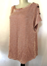 W5 Anthropologie Striped Boxy Tee tunic Red/white Womens size M - £11.79 GBP