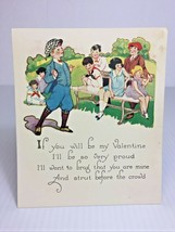 Vintage Valentine, 1927 &quot;Strut before the crowd and Brag that you are Mine&quot;. - £6.14 GBP