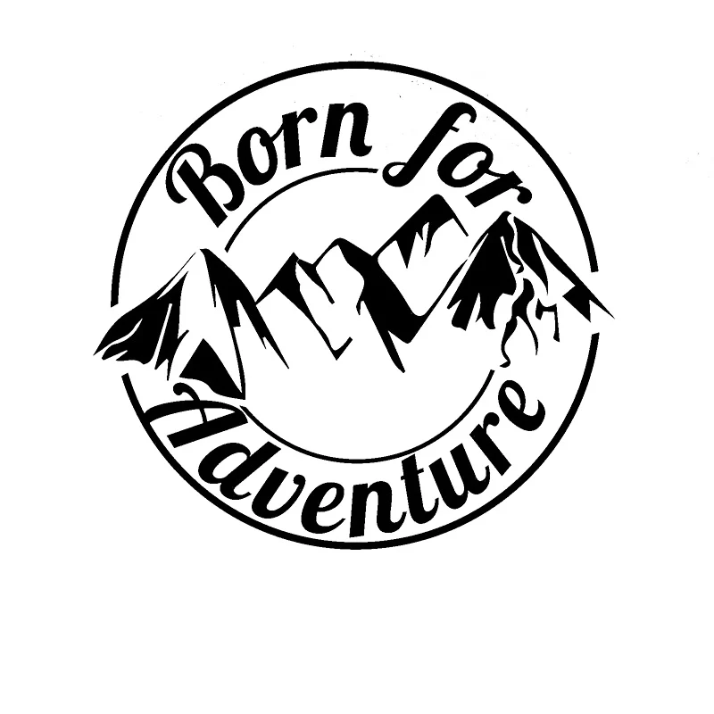 Born for Adventure Vinyl Car Sticker Reflective Decal Auto Accessories for Car C - £56.64 GBP