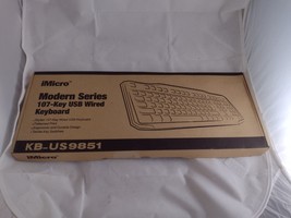 New iMicro KB-US9851 107-Key Wired USB Keyboard English - £19.97 GBP