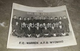FE Warren AFB Wyoming Class 02093 1 Dec 1953 Photograph Autographed Back - £79.62 GBP