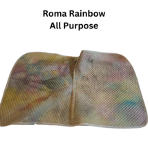 Roma All Purpose Horse English Saddle Pad Rainbow Tie Dye USED image 4