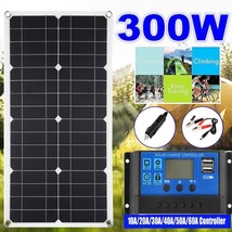 300W Solar Panel Kit 100A Battery Charger With Controller Caravan Boat C... - £73.90 GBP