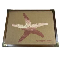 1982 Shelton Jepson Hand Screen Print Nautical Stretch Framed Starfish 21.5x16.5 - $233.74