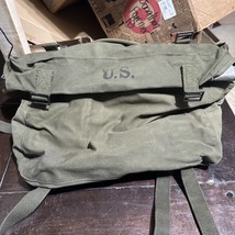 Original US Military Issue M-1945 Cargo Field Pack Lower Bag OD Green 19... - $34.64