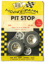 1965 K&amp;B Aurora 1:24 Slot Car Pit Stop Parts LOLA T-70 POSI-LOK WHEEL SE... - £27.93 GBP