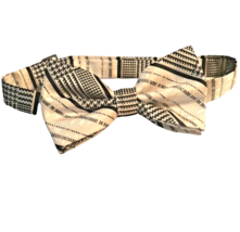 Black White Plaid Bow Tie Tied Stacey Adams - $15.88