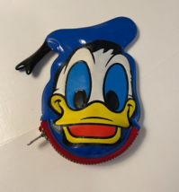 Vintage Donald Duck Squeaky Zip Change Purse Walt Disney Productions Disneyland - £6.40 GBP
