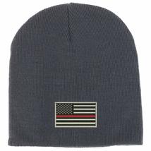 Trendy Apparel Shop USA TRL Flag Acrylic Winter Knit Skull Short Beanie - Black - £15.27 GBP