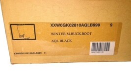 Vintage Tod’s Black Leather Winter Boots Knee High Italy Box M Buck Women sz 9 image 10