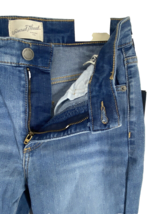 Universal Thread Jeans Stretch Size 0 Women&#39;s Patch Skinny Blue Denim Distressed - £16.43 GBP