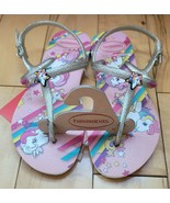 Havaianas Girls Unicorn My Little Pony Freedom Thong Strap Sandals size ... - £19.12 GBP