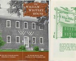 The William Whitley House Brochures Wilderness Road Kentucky 1960&#39;s  - £14.24 GBP