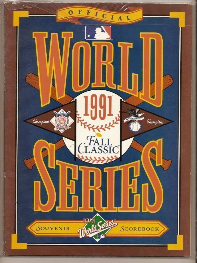 1991 World Series Program Atlanta Braves Minnesota Twins Kirby Puckett - $35.13
