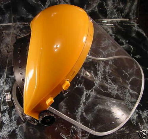 CLEAR FLIP UP FACE SHIELD with Ratchet Head Adjustment goggle mask glasses - $19.99